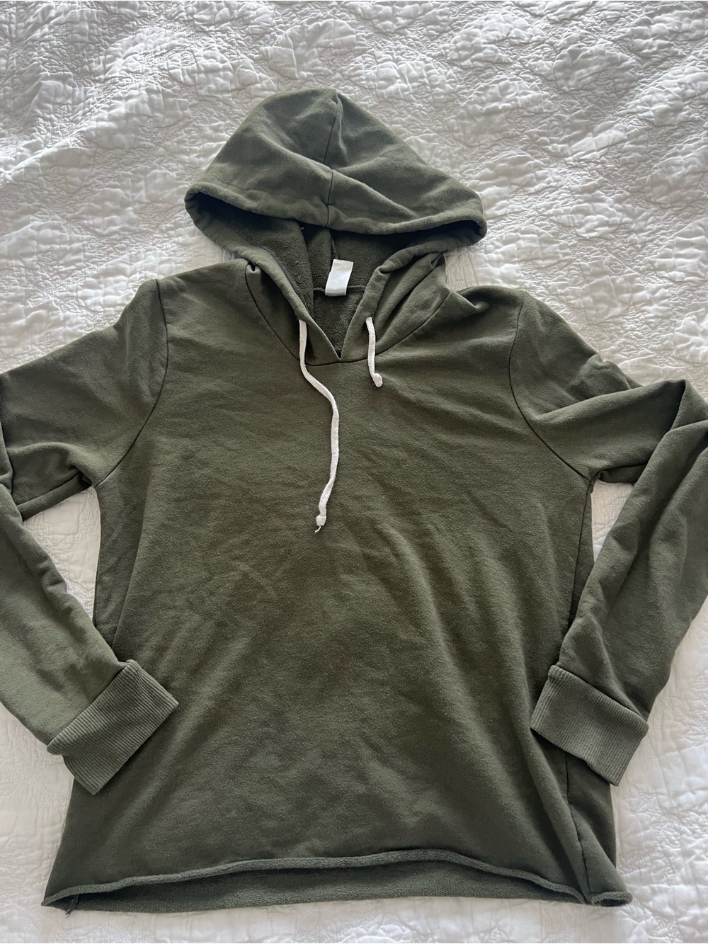 Hooded Pullover Sweater - Olive Green